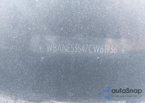 2007 BMW 525I из США, поврежденный, VIN WBANE53547CW61936